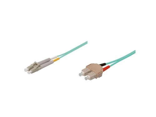 Patchkabel LWL Duplex OM3 (Multimode, 50/125) SC/LC, 0,5m, Good Connections®