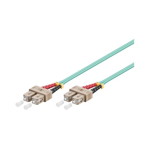 Goobay OM3 Duplex Patchkabel SC/SC 1m aqua