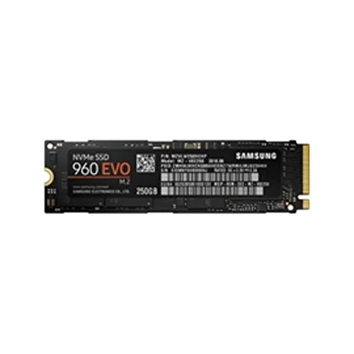 Samsung SSD-Festplatte MZ-V6E250BW SSD 960 EVO, 250 GB, M.2, NVMe, Schwarz/Orange