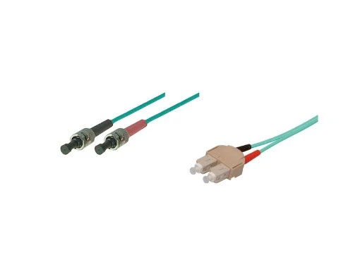 Patchkabel LWL Duplex OM3 (Multimode, 50/125) ST/SC, 1m, Good Connections®
