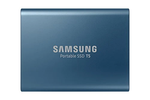 Samsung MU-PA250B/EU Portable SSD T5 250GB ((bis zu 540 MB/s) + USB Kabel Typ C auf C und Typ C auf A)
