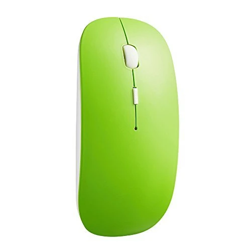 TONOR dünn schlank still Bluetooth 3,0 lautlose kabellos schnurlos Funkmaus wireless Maus 800/1200/1600 DPI für PC Mac Tablet Laptop Grün