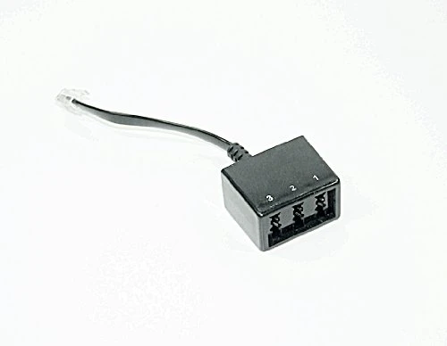 3 fach Telefonadapter für Fritzbox 7170 v1 TAE Adapterkabel 20cm 6P6C