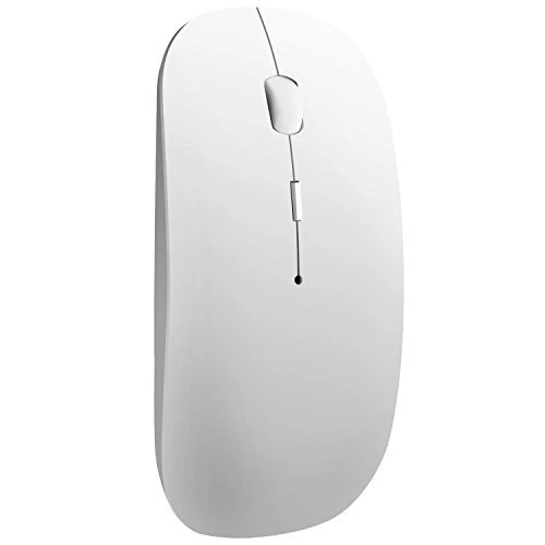Tonor schlank kabellose Funkmaus 800/1200/1600 DPI Bluetooth 3.0 lautlose Maus Still dünn schnurlos wireless Maus Weiß