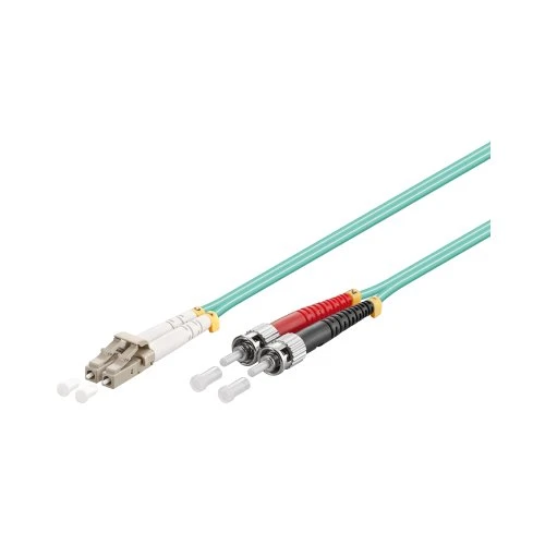 Goobay OM3 Duplex Patchkabel LC/ST 2m aqua