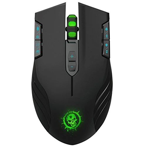 Drahtlose Gaming Maus, ShiRui C30 Professionelle Gaming Maus E-Sport Mäuse 4 einstellbare DPI Ebenen mit 11 Tasten 3 col unsere LED-Licht für Windows und Mac