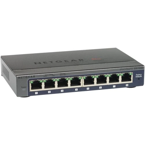 Netgear GS108E-100PES ProSafe Plus 8-Port GigaBit Switch