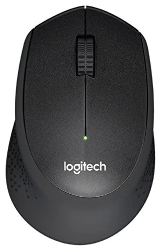 Logitech M330 Silent Plus kabellose, geräuschlose Maus (Optischer Laser, ohne Klickgeräusche, USB für Windows/MAC/Chrome OS/Linux) schwarz/grau