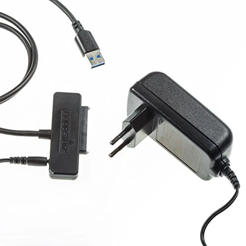 Poppstar Festplattenadapter mit Netzteil (USB 3.1 Gen 1 Typ A)