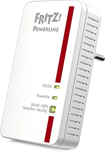 AVM FRITZ! Powerline 1240E WLAN Adapter (1.200 MBit/s, WLAN-Access Point, ideal für Media-Streaming oder NAS-Anbindungen)