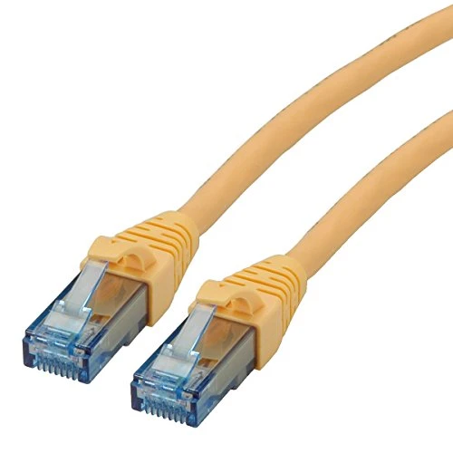 ROLINE UTP LAN Kabel Cat 6A Component Level LSOH| Ethernet Netzwerkkabel mit RJ45 Stecker | gelb 1,5 m