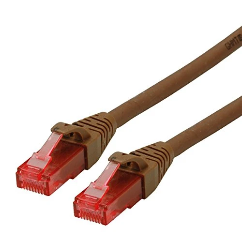 ROLINE UTP LAN Kabel Cat 6 Component Level LSOH| Ethernet Netzwerkkabel mit RJ45 Stecker | braun 5 m