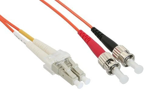 InLine LWL Duplex Kabel, LC/ST, 1m