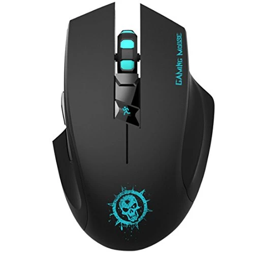 ShiRui C10 2,4GHz Drahtlose Gaming Maus schweigt Klick 3 einstellbare DPI Ebenen 7 Tasten für Windows und Mac