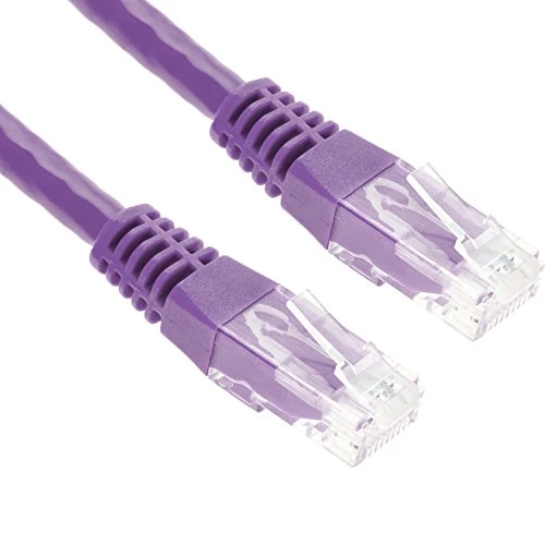 G-Shield 5m Violet LAN Kabel Cat6 High Speed Gigabit Ethernet Netzwerkkabel RJ45 Patchkabel 1000 Mbit/s UTP für Heim und Büro-Netzwerke – 5 Meter Lila