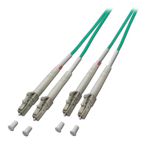 Lindy LWL-Patchkabel (LC auf LC, (OM3), 25 m)