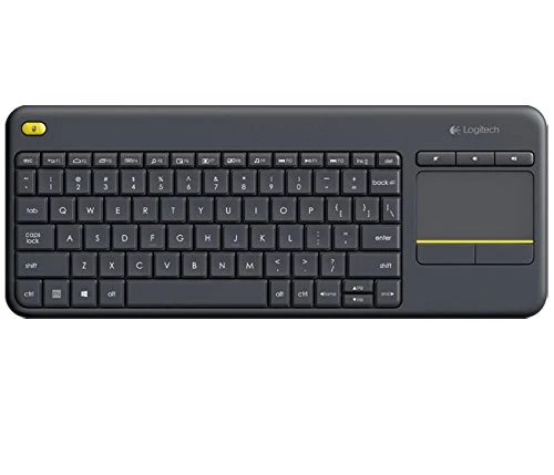 Logitech K400 Plus Touch Wireless Tastatur schwarz (QWERTZ, deutsches Tastaturlayout)