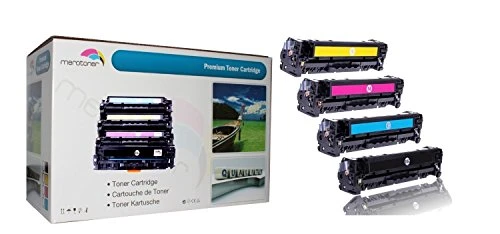4 x Toner für ersetzt HP Color LaserJet CE320A-CE323A, 128A HP CLJ CP1525, CP-1525n/nw, CM1415, CM-1415fn/fnw, CM1415, CM-1415MFP