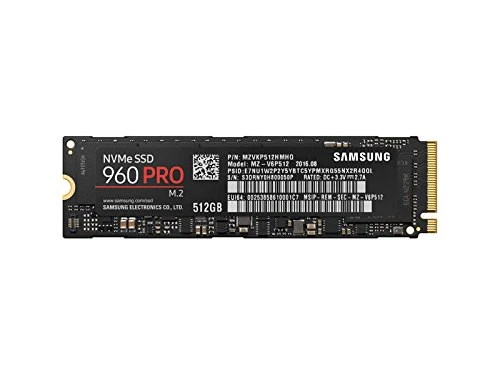 Samsung 960 PRO MZ-V6P512BW Interne Solid State Drive (512GB), schwarz