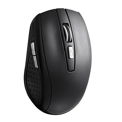 TONOR aufladbar Bluetooth lautlose kabellos schnurlos Funkmaus wireless Maus 800/1200/1600 DPI für PC Mac Tablet Laptop, ohne Klickgeräusche Schwarz