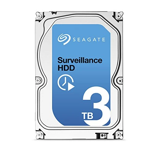 Seagate Surveillance ST3000VX002 HDD 3 TB Interne Festplatte ((3,5 Zoll) 64 MB Cache, SATA III für den Überwachungsbereich)