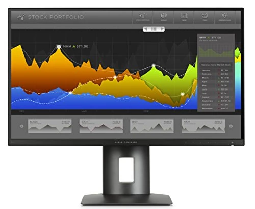 HP Z27n K7C09AT 68,5 cm (27 Zoll QHD) Monitor (DVI-D, HDMI, USB, 14ms Reaktionszeit, 2560 x 1440) schwarz