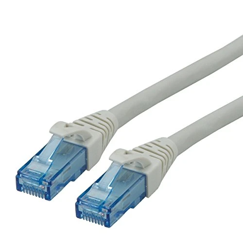 ROLINE UTP LAN Kabel Cat 6A Component Level LSOH| Ethernet Netzwerkkabel mit RJ45 Stecker | grau 0,3 m