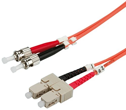 Rotronic ROLINE LWL Patchkabel 62,5µ Adapterkabel Duplex ST / Stecker – SC / Stecker 10.0 m