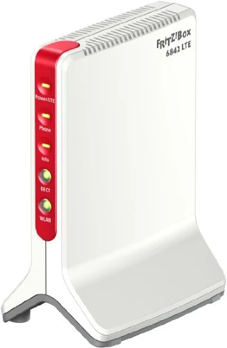 AVM FRITZ!Box 6842 LTE (LTE-Router, 300 MBit/s, Triband-Modem, DECT-Basis, 1 x Gigabit-LAN, 3x Fast-Ethernet-LAN)