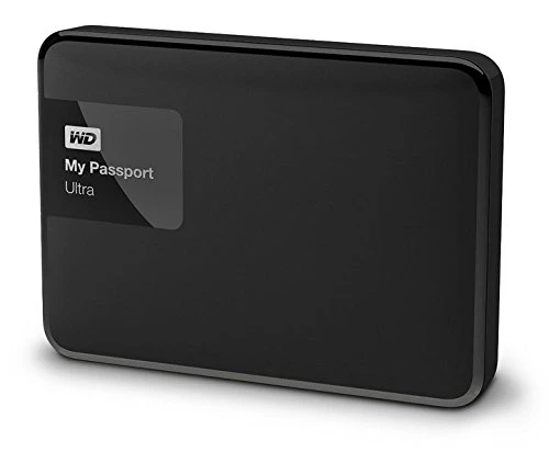 Western Digital 3TB My Passport Ultra tragbare externe Festplatte- USB3.0,  Schwarz, Hardware Verschlüsselung, Backup Software- WDBBKD0030BBK-EESN