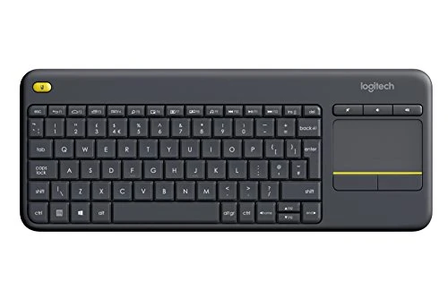 Logitech Wireless Touch K400 Plus Tastatur (QWERTY,  Englisch UK)schwarz