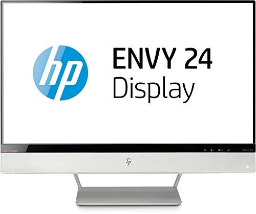 HP Envy 24 IPS-LED (E5H53AA#ABB) 60,5 cm (24 Zoll) Monitor mit BeatsAudio(VGA, MHL, HDMI, Full HD, 7ms Reaktionszeit, BeatsAudio) weiß