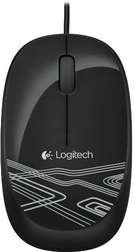 Logitech M105 Optische Maus schnurgebunden (USB, 3 Tasten, Advanced Optimal Tracking) schwarz