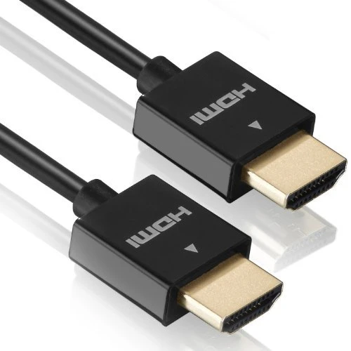 deleyCON 0,5m HDMI Kabel   SLIM   High Speed mit Ethernet (Neuster Standard)   3D   4K ULTRA HD   SUPER flexibel