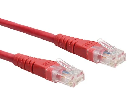 ROLINE UTP LAN Kabel Cat 6 | Ethernet Netzwerkkabel mit RJ45 Stecker | Rot 15 m