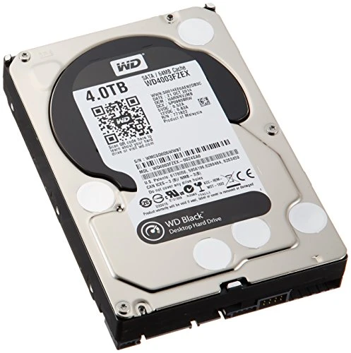 WD Desktop WD4003FZEX Black 4TB 3,5″ HDD 7200rpm 6Gb/s serial ATA