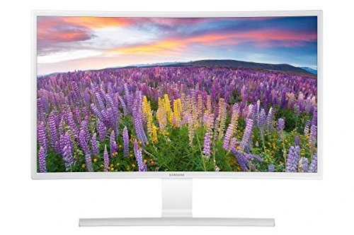 Samsung S27E591C 68,58 cm (27 Zoll) Monitor (HDMI, D-Sub, 4ms Reaktionszeit, LED Display) weiß-glänzend