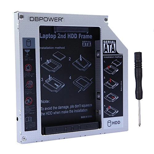 DBPOWER® 2nd/2. 12.7mm HDD Hard Drive SATA zu IDE/PATA Caddy Adapter fuer Lenovo Asus Samsung HP DELL Toshiba Acer SONY Lenovo Thinkpad Gateway Fujitsu BenQ Divine Founder Haier Laptop