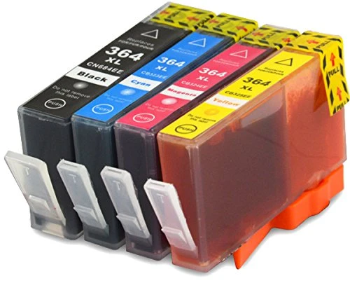 4 BUBPRINT Druckerpatronen kompatibel für HP 364 XL 364XL Set mit Chip und Füllstand