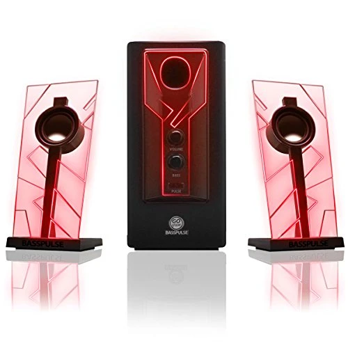 GOgroove BassPULSE Gaming Stereo Satelliten Lautsprecher