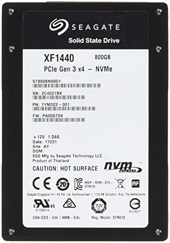 SEAGATE Nytro SSD 800GB 6,4cm 2,5Zoll PCIe Gen3Ã―4 NVMe 1.2a