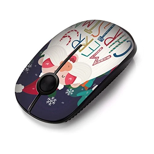 Kabellose Maus, Jelly Comb 2.4G Maus Schnurlos Wireless Kabellos Optische Maus mit USB Nano Empfänger für PC / Tablet / Laptop und Windows / Mac / Linux, Weihnachtsangebot, Weihnachtsmann