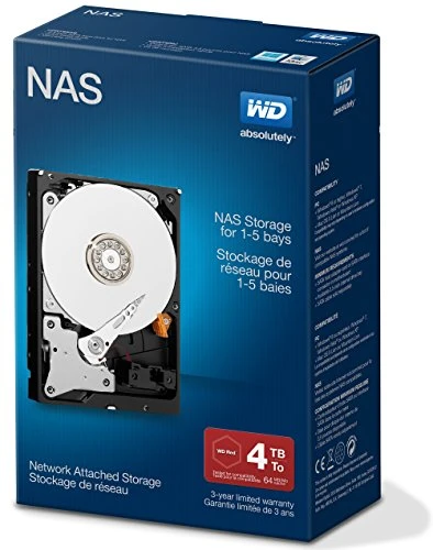 WD Red Retail Kit (Einbau-Set) interne NAS-Festplatte 4TB (8,9 cm (3,5 Zoll), 5400rpm, SATA)