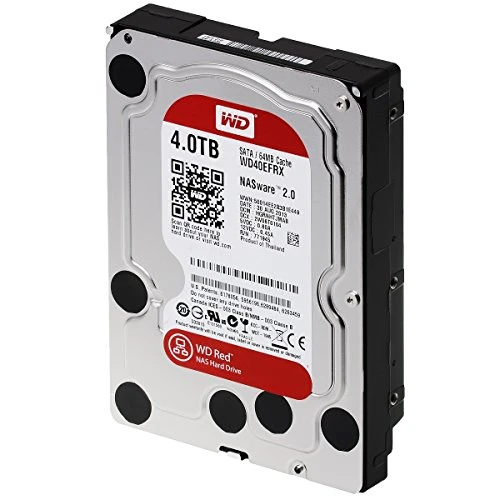 Western Digital WD40EFRX interne Festplatte 4TB (8,9 cm (3,5 Zoll), 5400rpm, 64MB Cache, SATA)