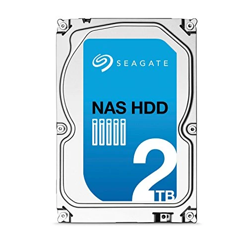 Seagate NAS HDD 2TB interne Festplatte, ST2000VN000 (3,5 Zoll), 5900rpm, SATA III) für NAS-Betrieb