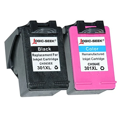 Set Tintenpatronen für HP 301xl schwarz + color HC – Schwarz 20ml, Color 21ml, kompatibel zu CH563 / 4
