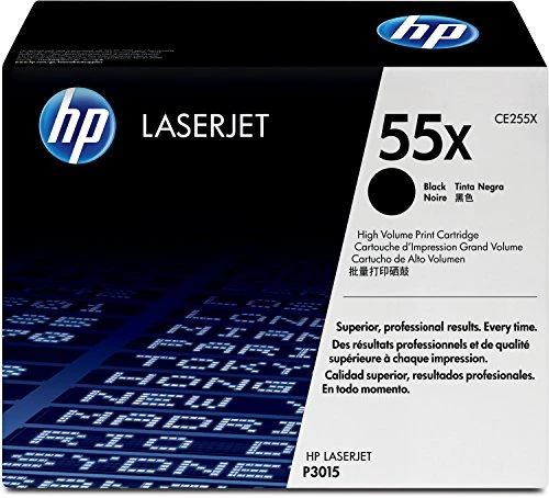HP 55X (CE255X) Schwarz Original Toner mit hoher Reichweite für HP Laserjet Enterprise P3015, M525, HP Laserjet Pro M521