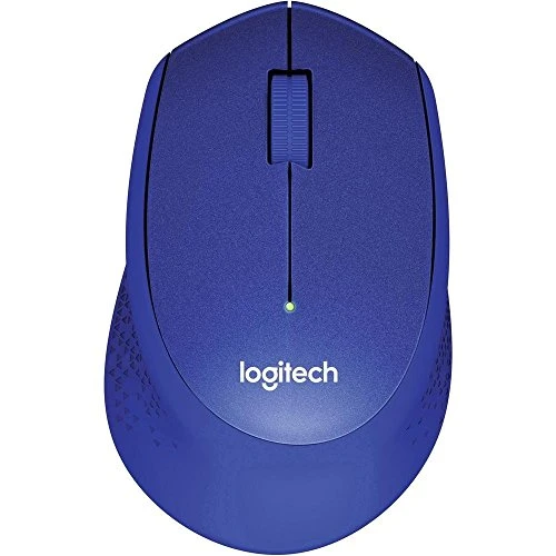 Logitech M330 Silent Plus Kabellose Geräuchlose Maus (Optischer laser, ohne Klickgeräusche, USB für Windows/MAC/Chrome OS/Linux) blau