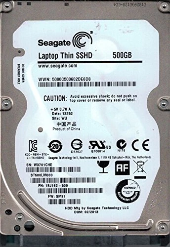 Seagate ST500LM000 SSD Hybrid P/N: 1ej162–500 F/W: SM11 500 GB WU
