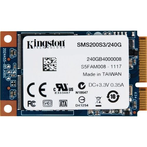 Kingston SMS200S3/240G interne SSD 240GB (6,4 cm (2,5 Zoll) mSATA) schwarz